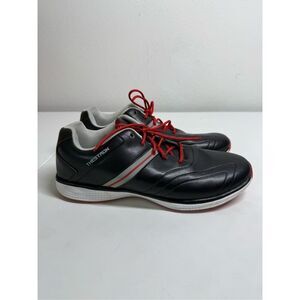 Thestron Men’s Golf Leather Shoes Black Size 12,5